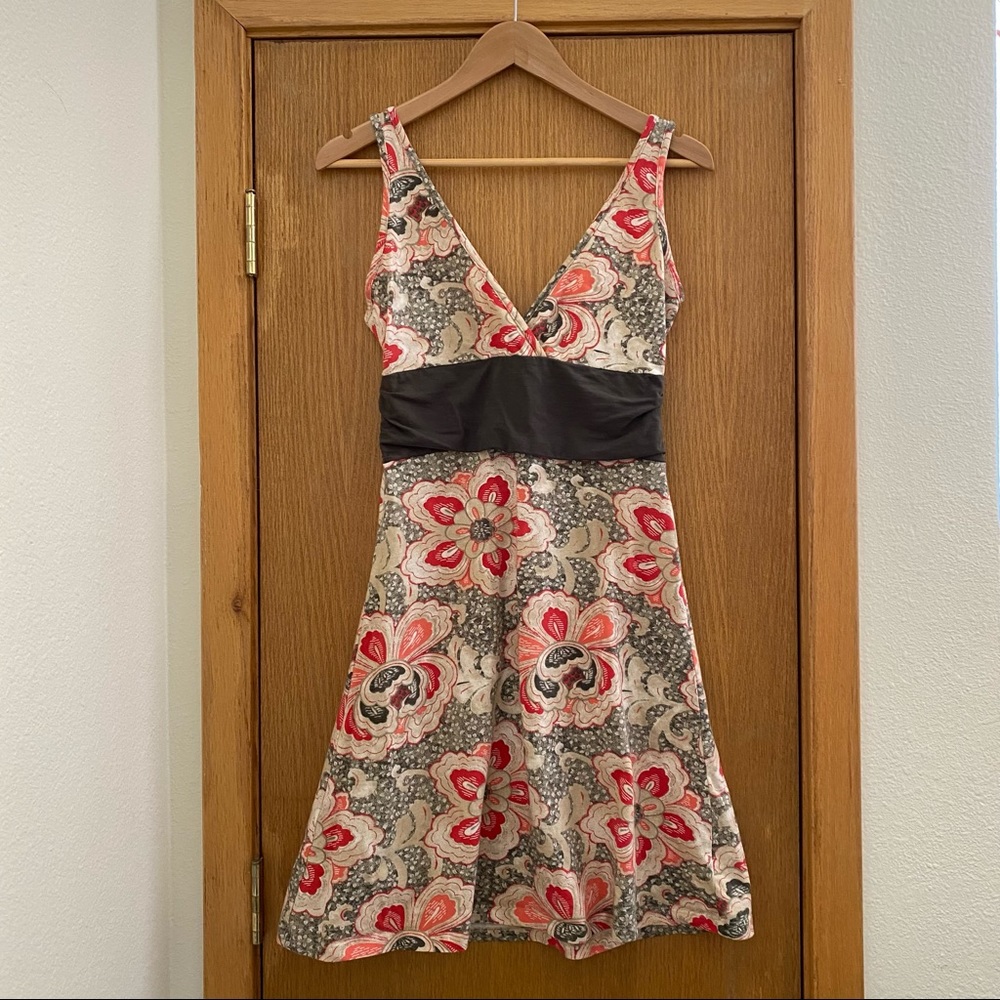 PATAGONIA • “Margot” Sleeveless V-Neck Organic Cotton Floral Dress - Size S - Picture 1 of 16